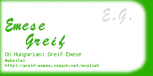 emese greif business card